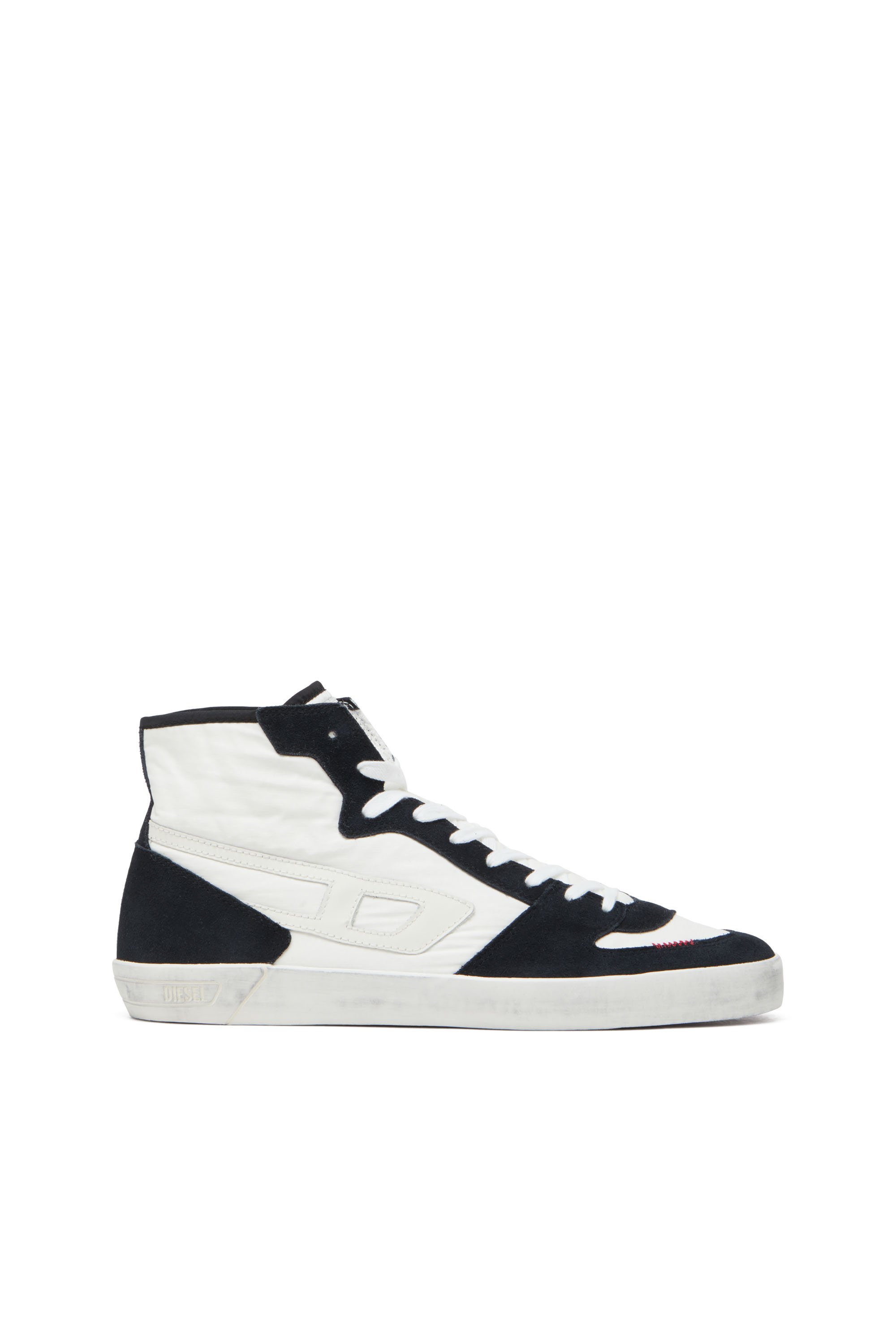 Diesel - S-LEROJI D-1 MID, S-Leroji D-Sneakers montantes matelassé en ripstop et cuir suédé Homme in Polychrome - 1