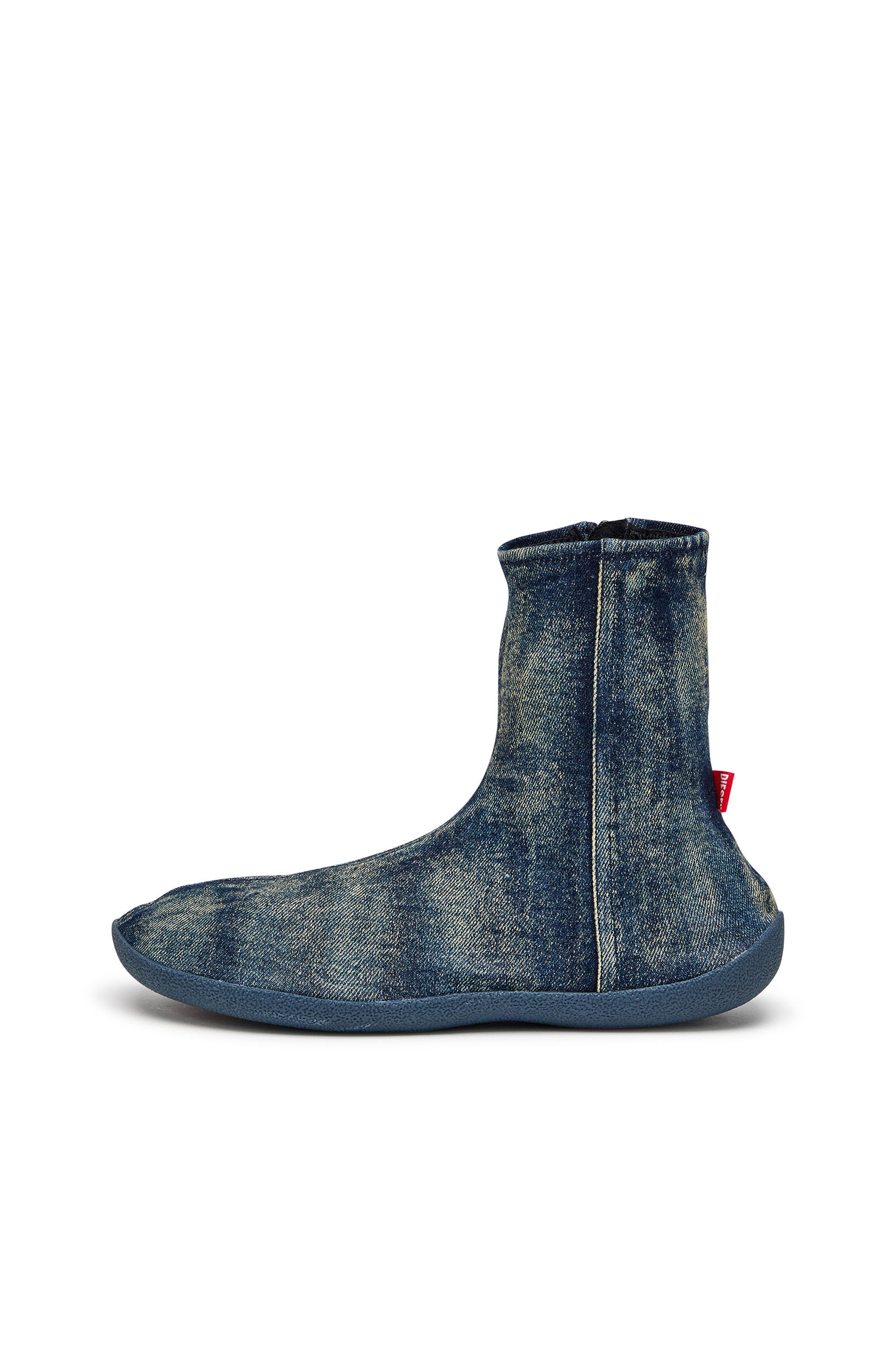 Diesel - D-SHOCK BT, D-Shock Bt-Botte-chaussette en denim solarisé Homme in Bleu - 7